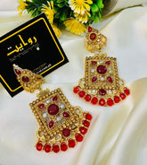 Fancy Earring-432 (Maroon)